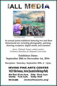 Artist Jennie Breeze Exhibits At The 2014 All Media Irvine Fine Art Center